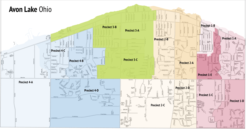 Avon Lake City Ward Three Map