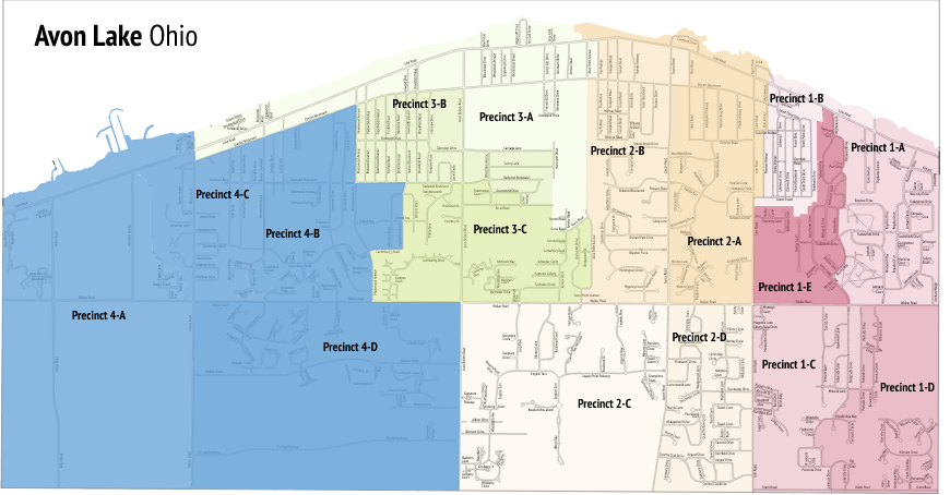 Avon Lake City Ward Four Map