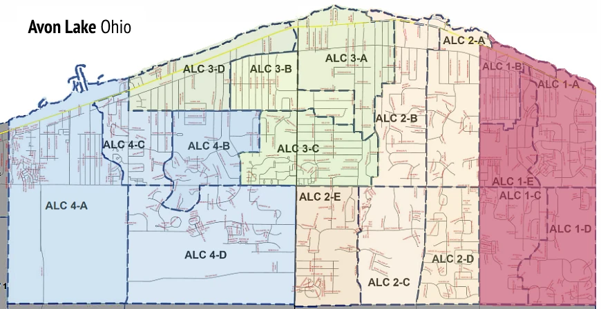 Avon Lake City Ward One Map