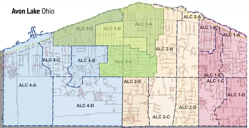 Avon Lake City Ward Three Map