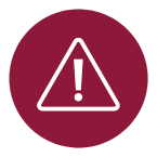 Explanation Mark inside a Triangle Button